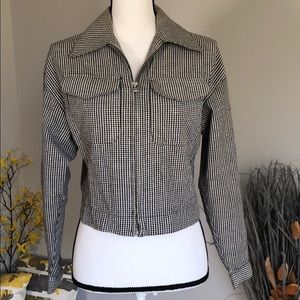 Black and White Cotton Jacket